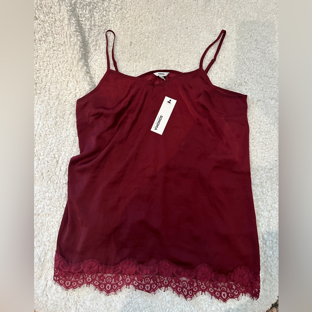 NWT SONOMA BERRY RUSH size Large  cami tank top shirt retail $30